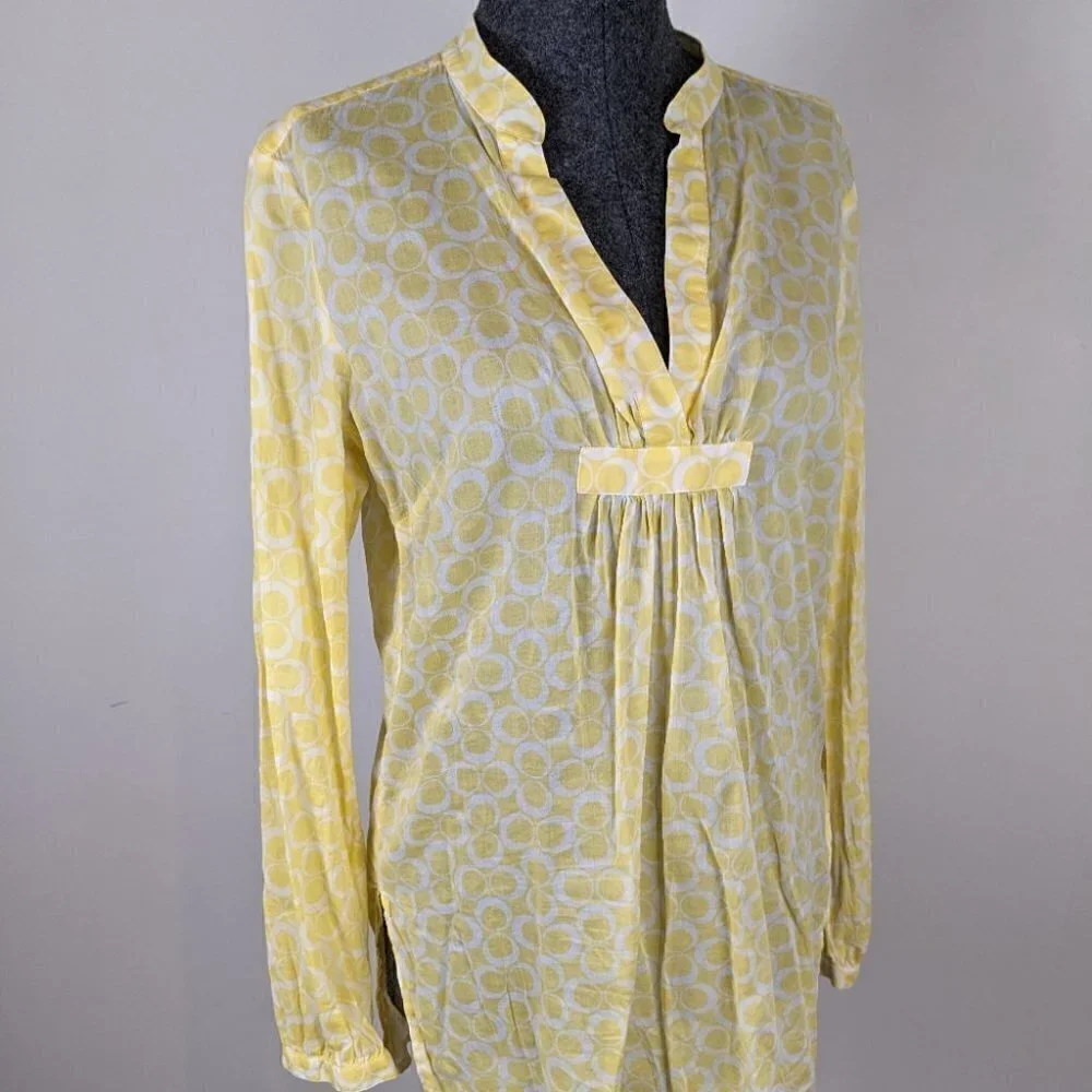 Michael Kors yellow tunic top medium